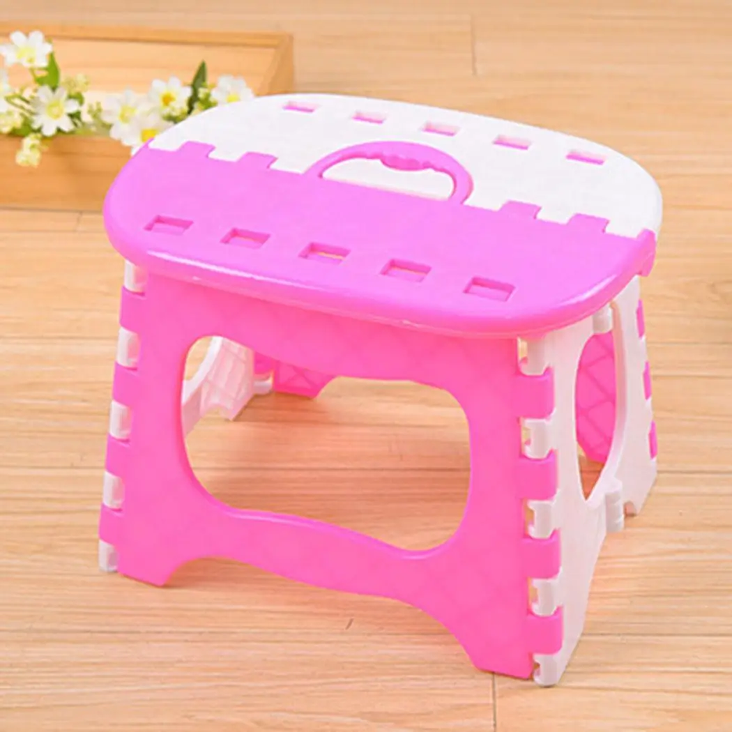 

Portable Plastic Folding Chair Mini Folding Bench Home Living Room Study Bedroom Low Bench