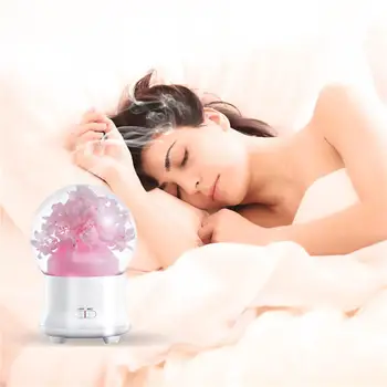 

Everlasting Flower Design Aromatherapy Air Humidifier Seven Colors + Warm Light European Regulation