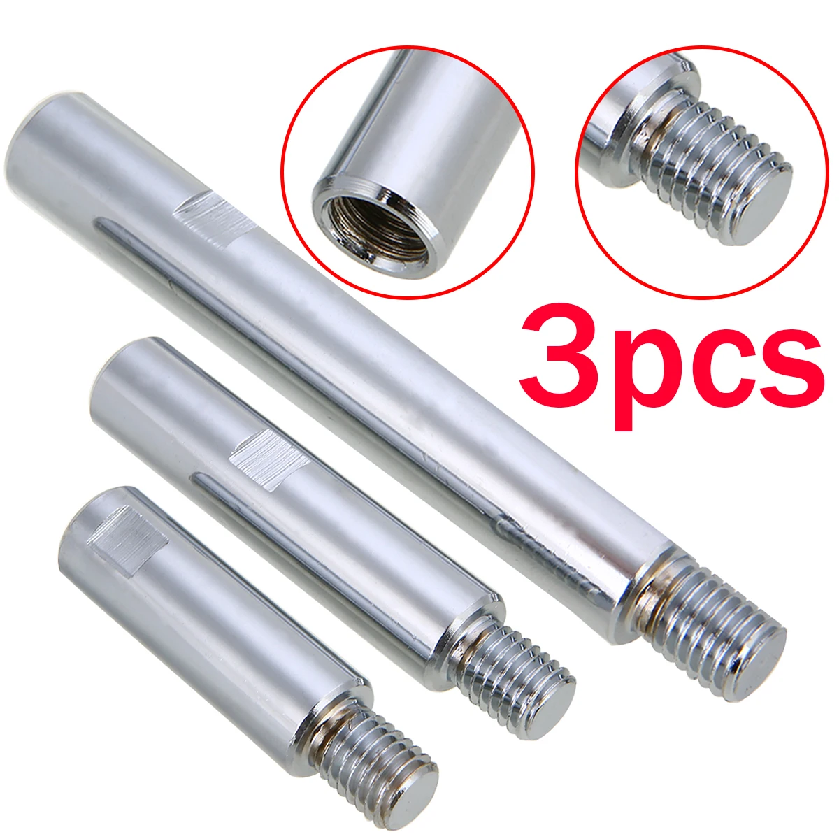 

1 Set SPTA Rotary Extension Shaft with M14 Thread 75/100/140mm Stainless Steel Conversion Joint For Electric Polisher