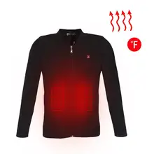 Высококачественная Мужская куртка, теплая одежда, термобелье из углеродного волокна, электрическое отопление, USB, умная электрическая одежда черного цвета
