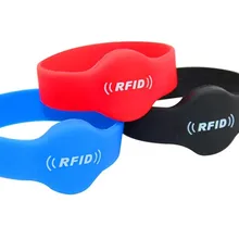 Многоразовые rfid браслеты водостойкие бирки кремния rfid УВЧ-браслет тег epc gen2 для школы больница контроль доступа плавание бедный