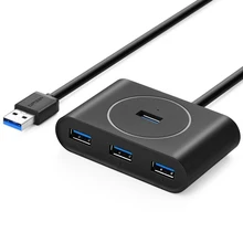 USB 3,0 концентратор 4 порта USB 3 концентратор данных Портативный супер скорость для MacBook Air, Mac Mini, iMac Pro, microsoft Surface, ультрабуки с