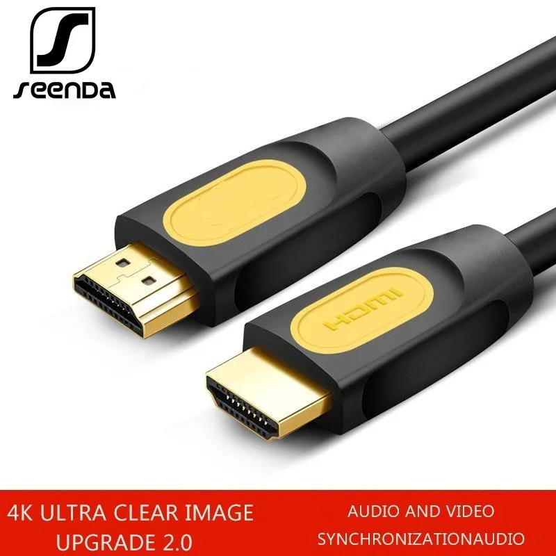 

SeenDa Hdmi Cable High Clear 2.0 24k Gold-plated Television Set Top Box Monitor Connecting Line Hdmi Splitter Line 0.5m 1m 1.5m