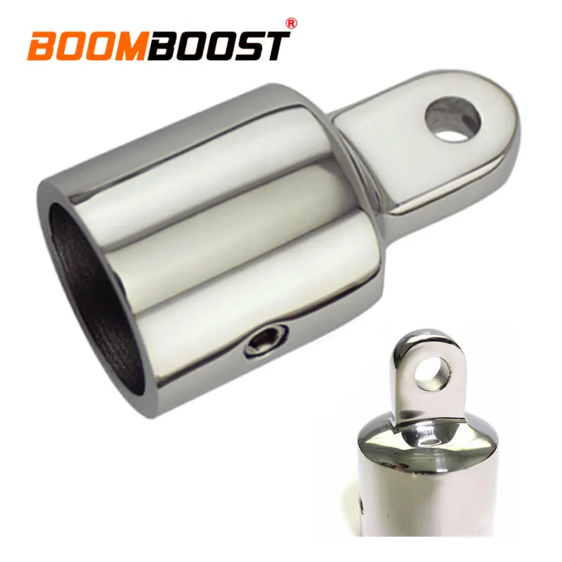 

7/8'' Pipe Silver 1PCS For Marine Boat Yacht 22mm Professional Fitting Hardware Stainless Steel Eye End Cap 316 Bimini Top