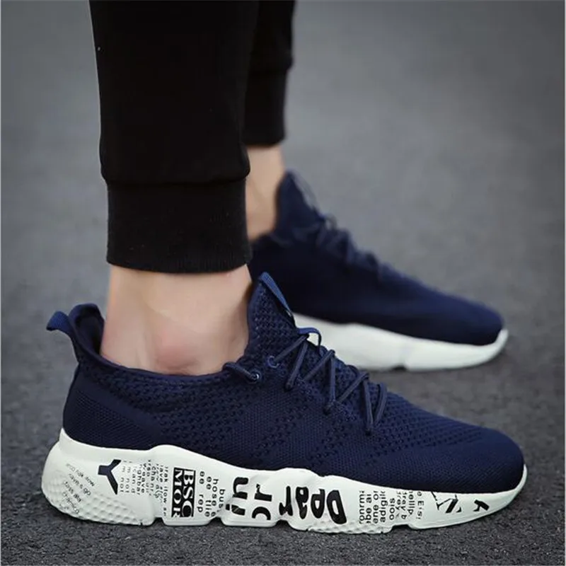2018 тканые для мужчин повседневная обувь дышащая мужская Tenis Masculino zapatos hombre Sapatos