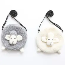 Детская сумка для девочек, Милая мини-сумка на одно плечо в форме овечки, мини-кошелек для маленьких детей, кошелек для монет, детское платье для девочек, аксессуары, сумка