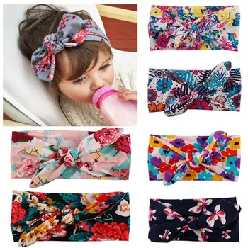 

Newborn Toddler Headband Ribbon Cotton Elastic Baby Headdress Kids Hair Band Girl Flower BowKnot Headwear 0-4T Hot Sale