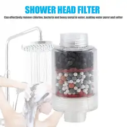 Прозрачный фильтр для душа для ванной домашний очиститель воды умягчитель хлора Тяжелый инструмент для удаления металла