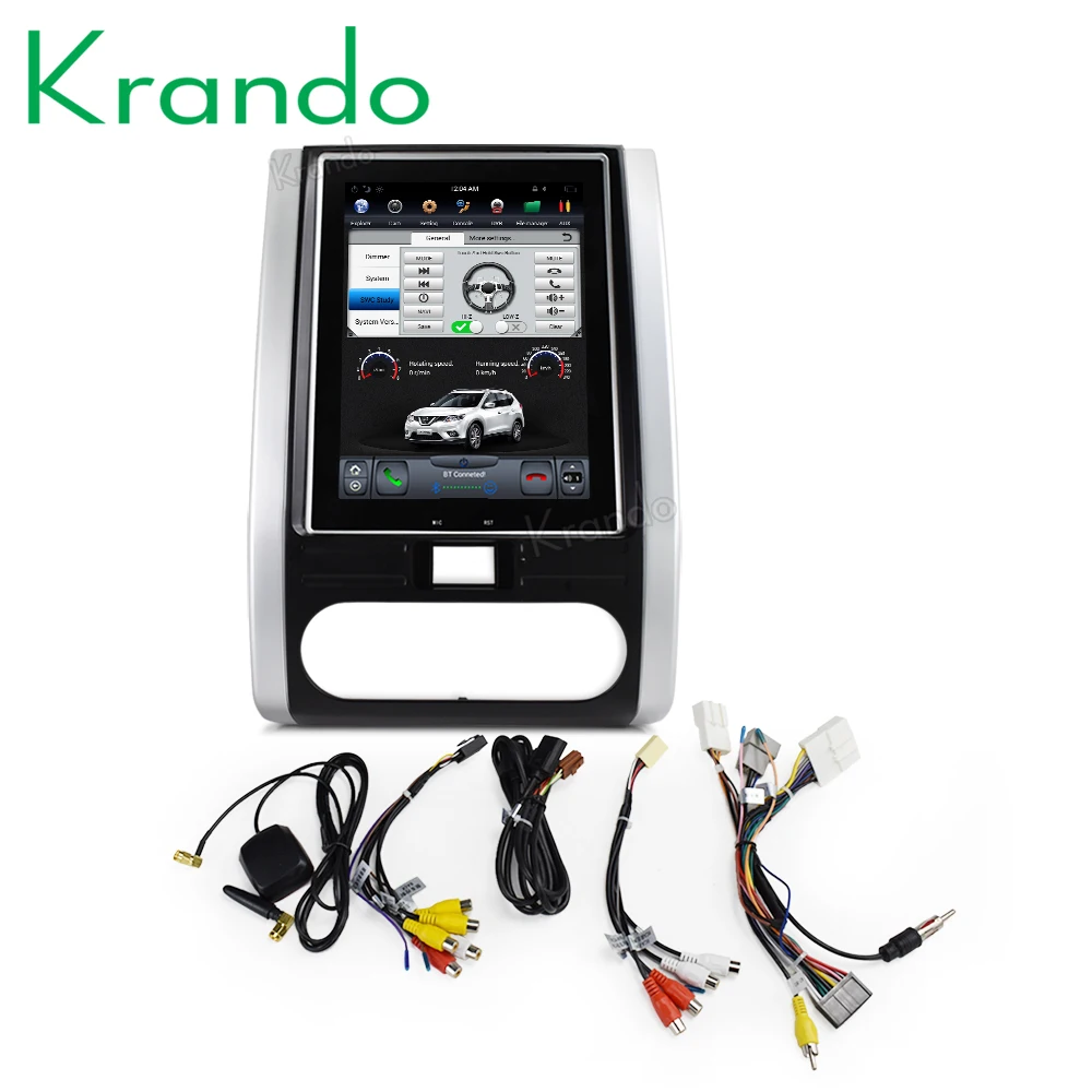 Sale Krando Android 8.1 10.4" Vertical screen car radio gps player for Nissan X-trail Qashqai 2007-2012 navigation multimedia system 1