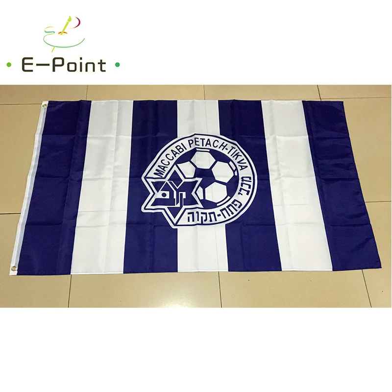 Израиль Maccabi Petah-Tikva FC 3 фута * 5 футов (90*150 см) размер рождественские украшения для