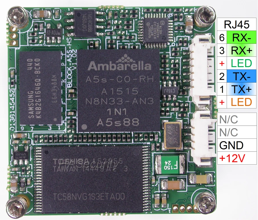 Камера видеонаблюдения Aptina AR0330 CMOS + Ambarella A5 2048 дюйма 1536 МП H.264 1/3 x модуль платы