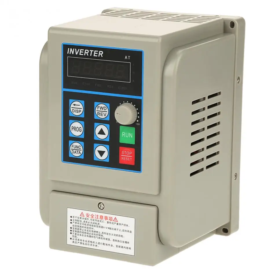 

New AC 220V Single-phase Variable Frequency Inverter Drive VFD Speed Controller for 3-phase 2.2kW AC Motor