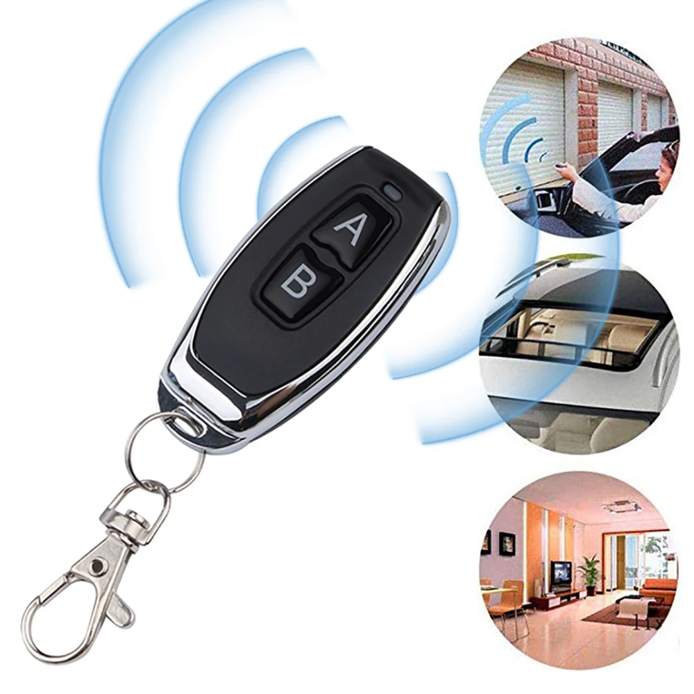 

433.92 mhz Duplicator Copy Remote Control AB Wireless RF Electric Gate Garage 433 434mhz Led Light Remote Controller Key