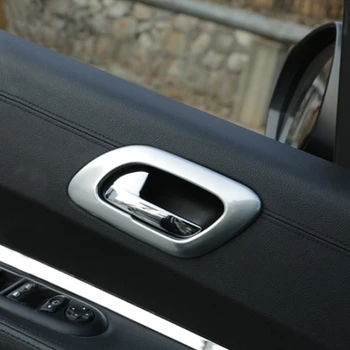 

My Good Car 4pcs ABS Interior Inner Door Handle Bowl Frame Car styling for Peugeot 3008 2009-2015 Car accessories