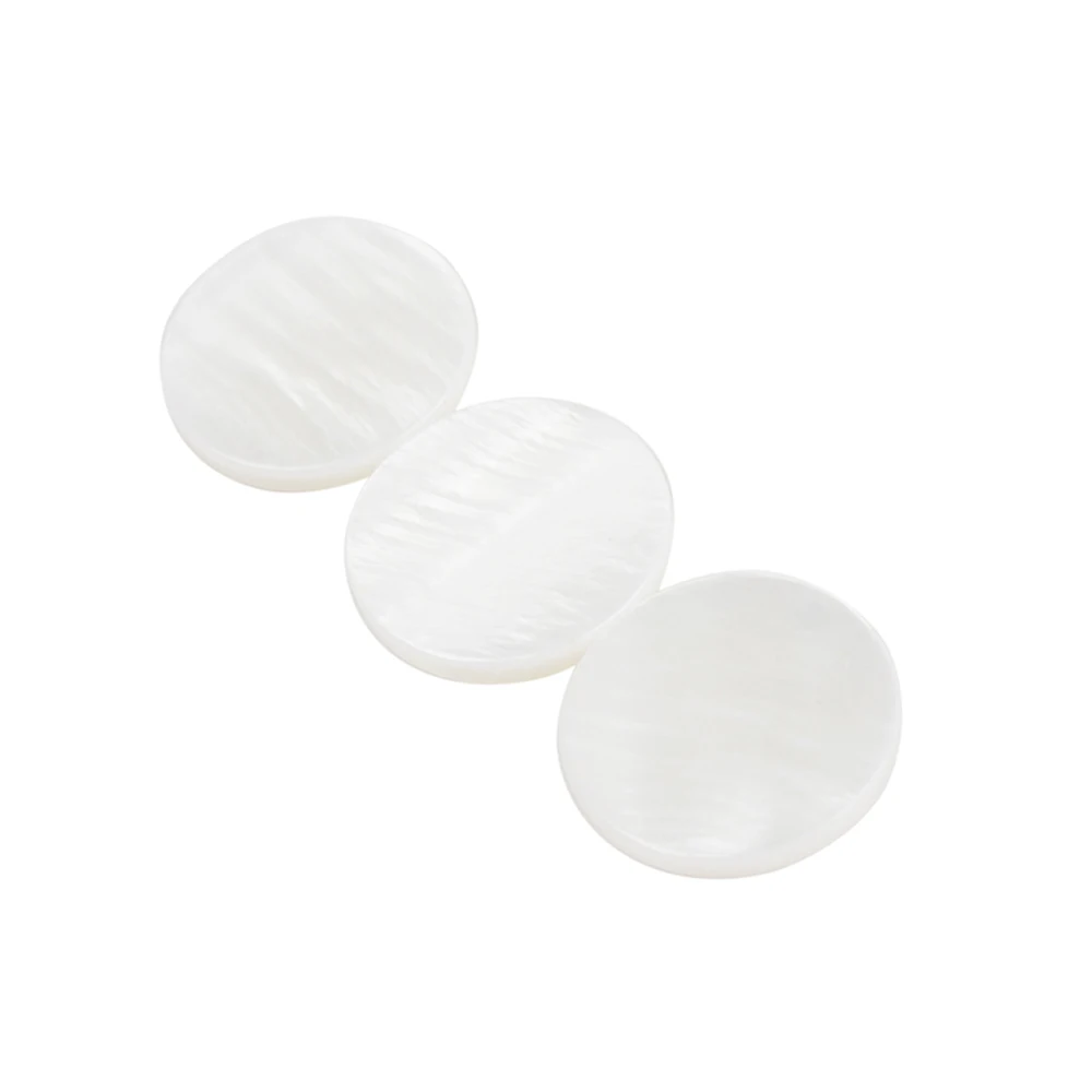 

3pcs Trumpet Valve Finger Keys Buttons Inlays White Shell Trumpet Parts Accessories