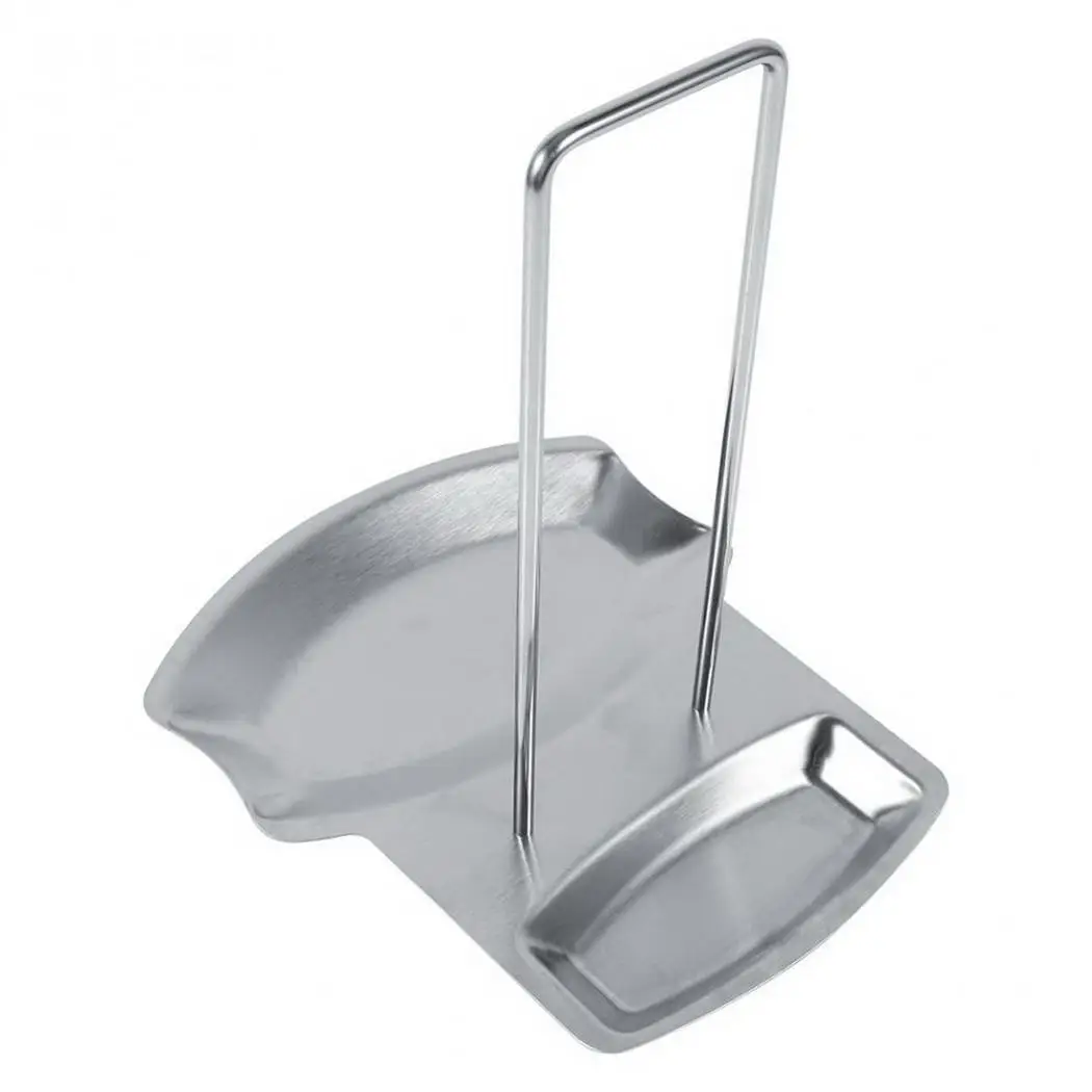 

Stainless Steel Kitchen Organizer Pot Lid Rack Spoon Holder Stand Pan Cover Stand Silver Shelf