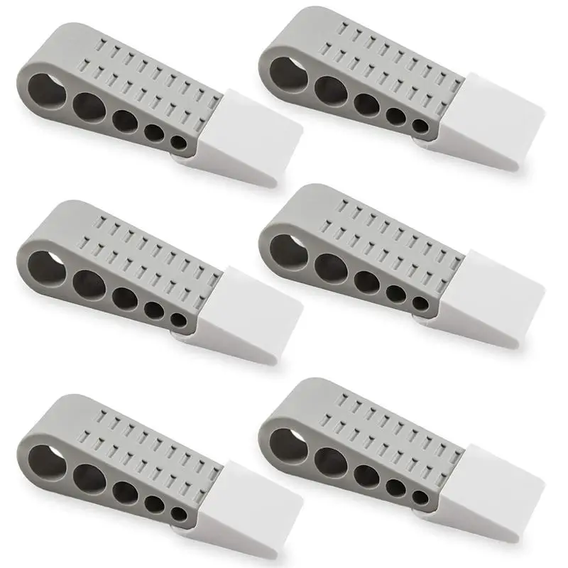 

Door Stopper 6 Pack Bonus EBOOK&Holders Premium Heavy Duty Door Stop Rubber Wedge with Decorative Holder Perfect for Large&Sma