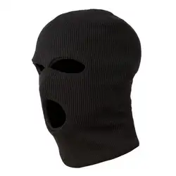 3 отверстия полицейская маска/капюшон Цвет Черный полиция-Swat-Gign-Raid-спецназ-страйкбол-пейнтбол-лыжи-снег-серфинг