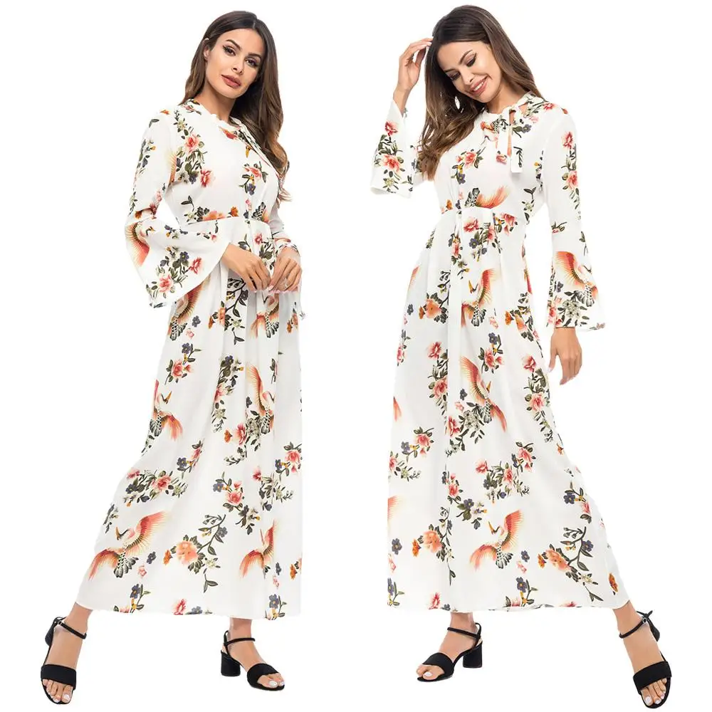 bell sleeve long frock