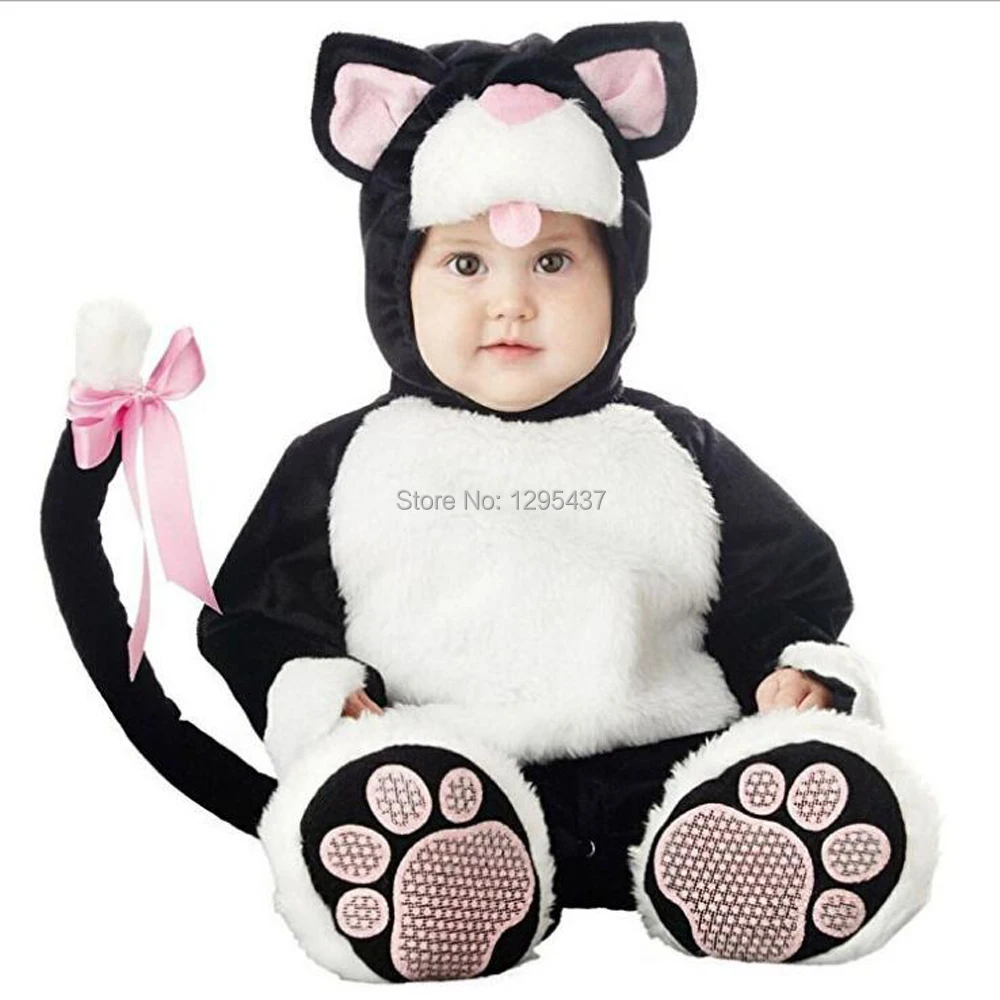 New Infant Toddler Baby Boys Girls Mitty Cat Animal Costume Halloween