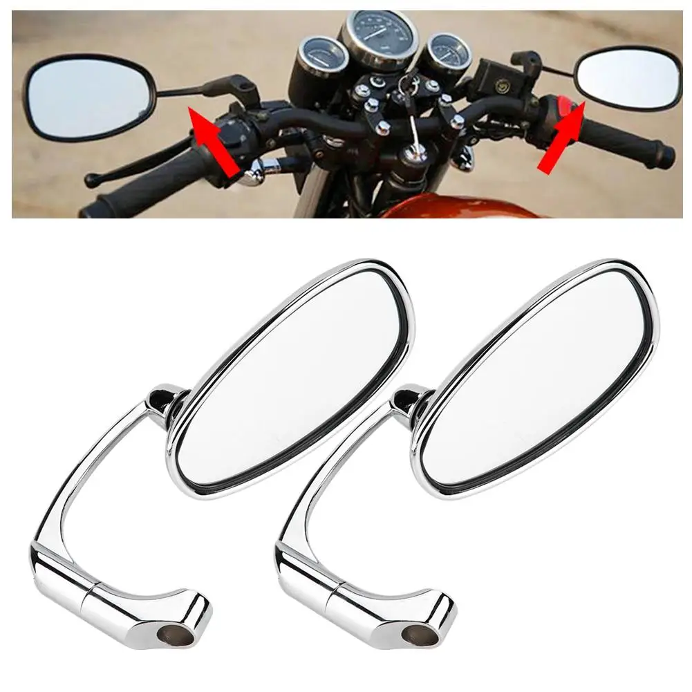

1 Pair Universal Right and Left Side Motorcycle Rear View Mirror Motorcycle Rearview Mirrors with 8mm 10mm bolt NEW