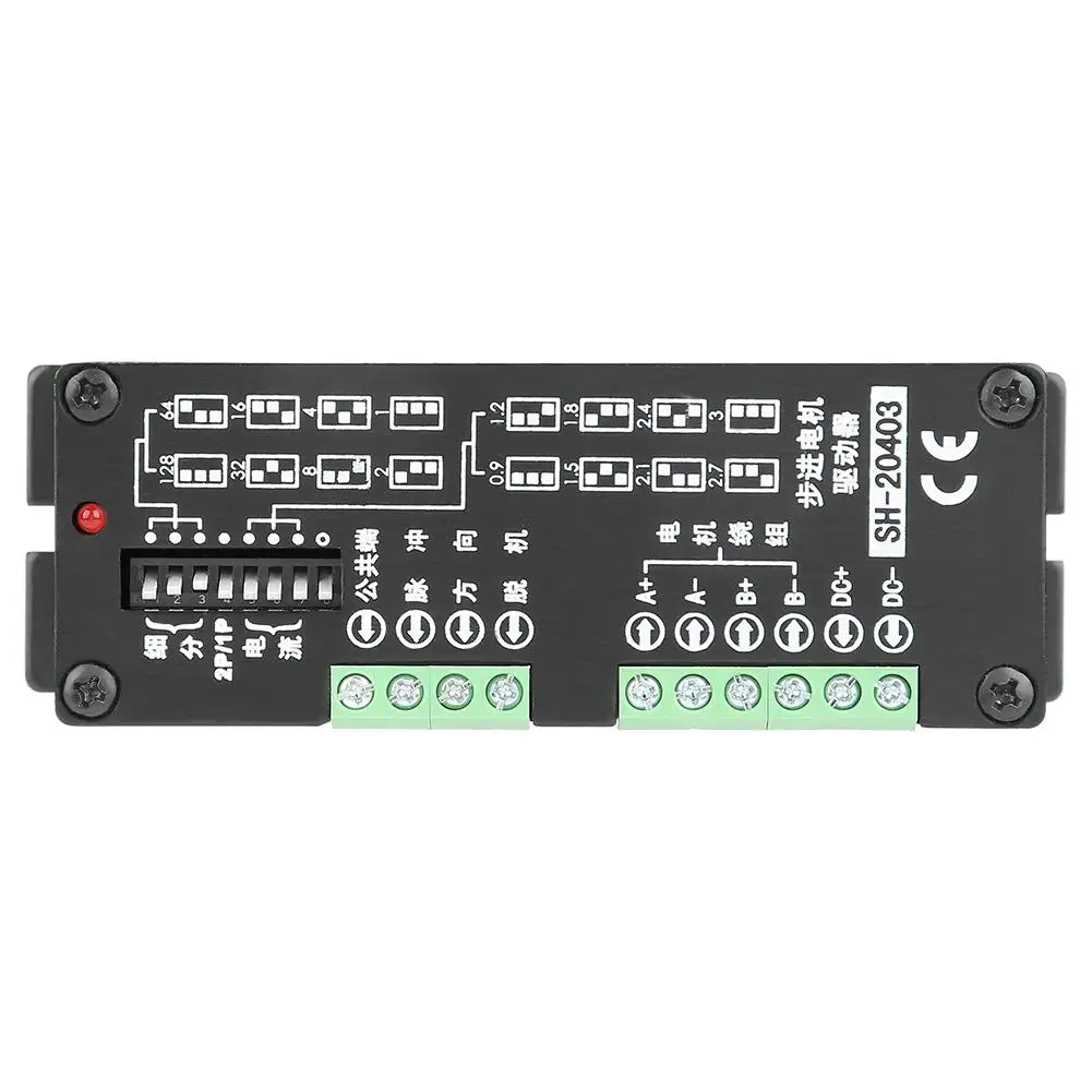 Драйвер шагового двигателя SH 20403 10 40VDC 3A 128 Microstep двигателя|Драйвер двигателя| |