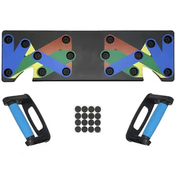 

Multifunctional 9 in 1 Push Up Rack Board System Fitness Workout Train Gym Exercise Stands
