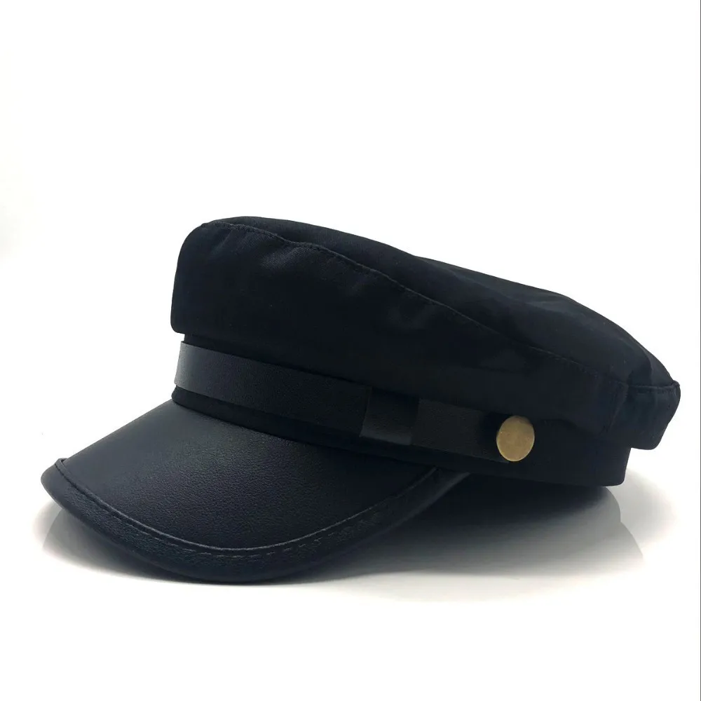 unisex black red flat navy hat cap women men fashion berets hot sale street style beret caps brand hats Newspaper Cap