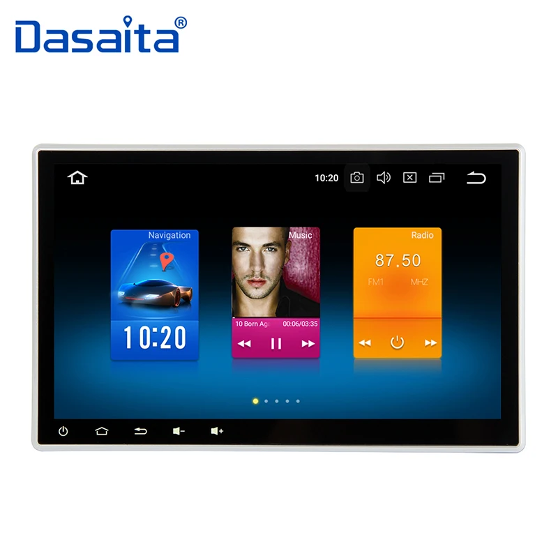 Excellent Universal Android 9.0 Car Radio 1 Din Android 10.2"  IPS Touch Screen Car Stereo GPS Navigation Built-in for Nissan Toyota 1