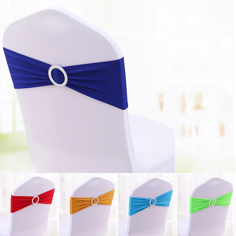 

Sale 1PC Bowknot Chair Cover High Quality Elastic Festival Supplies For Wedding Party Banquet Chair Back Decoration