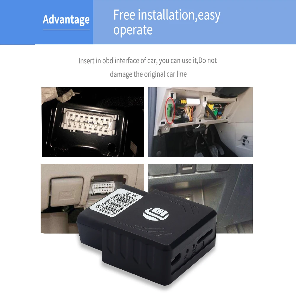 

Mini OBD II Car GPS Tracker Realtime Truck Tracking Device GSM GPRS Mini Device for Car Tracking Locator For Bmw Ford Volkswagen