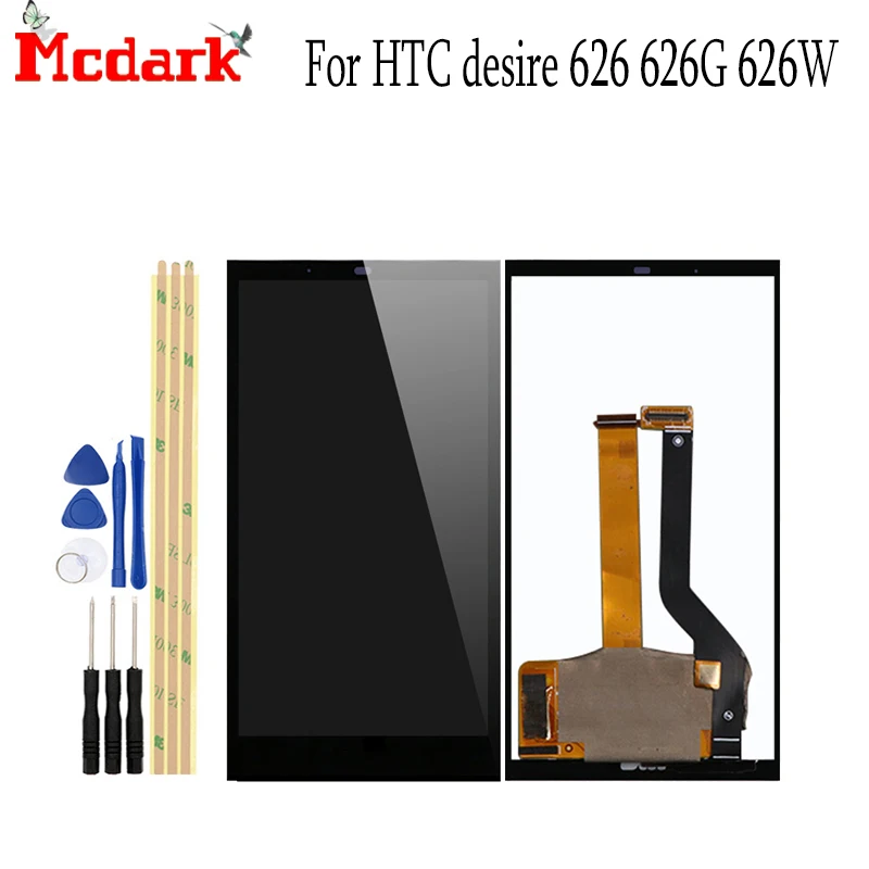 Mcdark для HTC desire 626 626G 626W ЖК-дисплей с сенсорным сенсором в сборе Сменные аксессуары