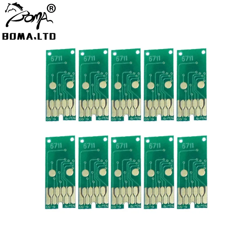 T6711 чип для резервуара технического обслуживания EPSON WF 3540 3620 3640 7110 WP 4520 4530 L1455
