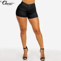 Celmia шорты оверсайз для женщин низ лето 2019 г. джинсовые шорты Высокая талия обтягивающие джинсы пикантные шорты повседневное короткие Feminino