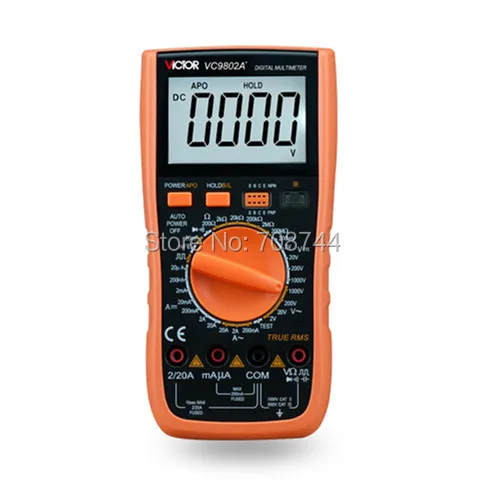 

VICTOR VC9802A+ Professional Digital Multimeter Victor Multimeter,Digital Multimeter AC DC Voltage,3 1/2 Digits
