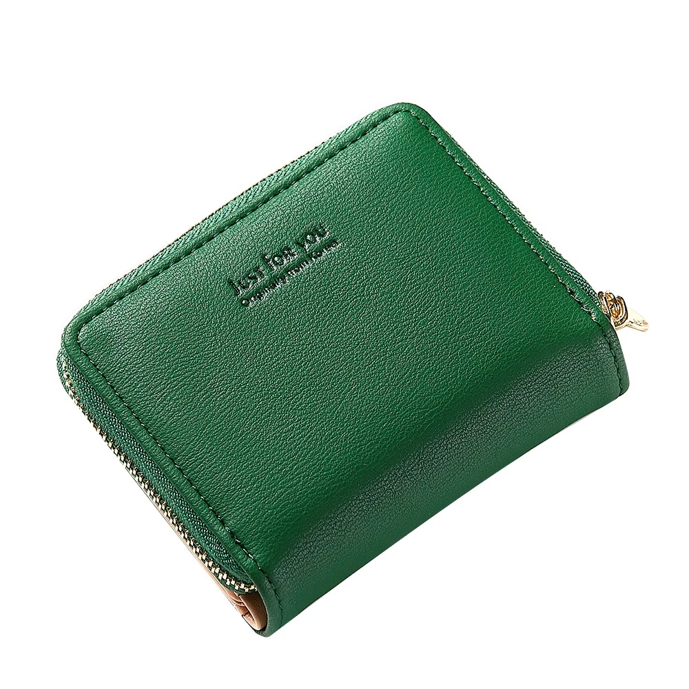 

2019 Ladies Coin Purse Stylish Minimalist Clutch Card Zipper Wallet Multicolor Small Purse Female