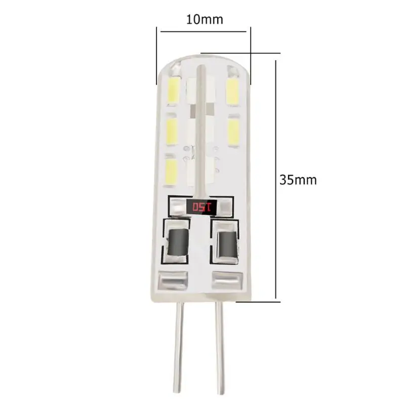 G4 Светодиодный светильник 2 Вт DC 12 В 24 SMD3014 110LM Белый светодиодный силиконовый кукурузный светильник мини ультра яркий заменить галогенные лампы Точечный светильник