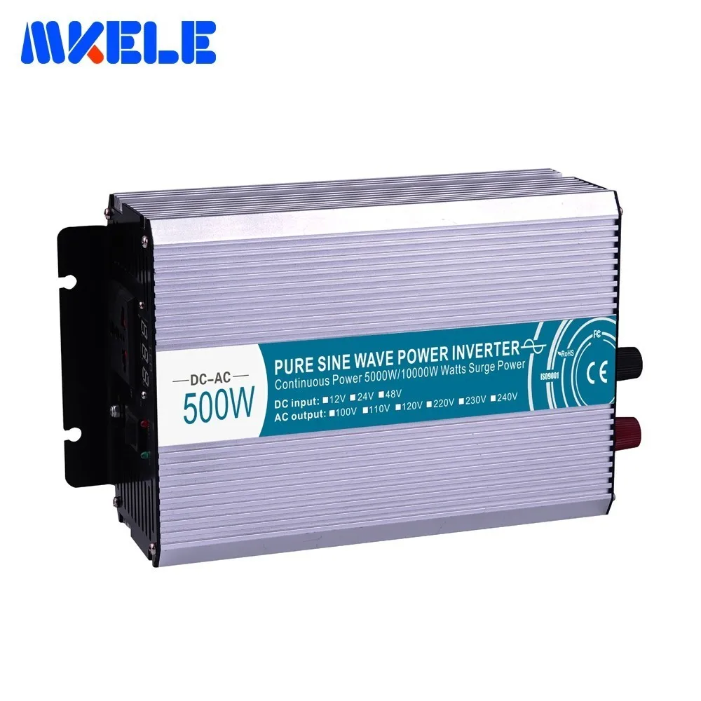 

High Quality 500W Pure Sine Wave Power Inverter Input 12/24/48VDC To Output 110/220VAC Power Backup For Home Use