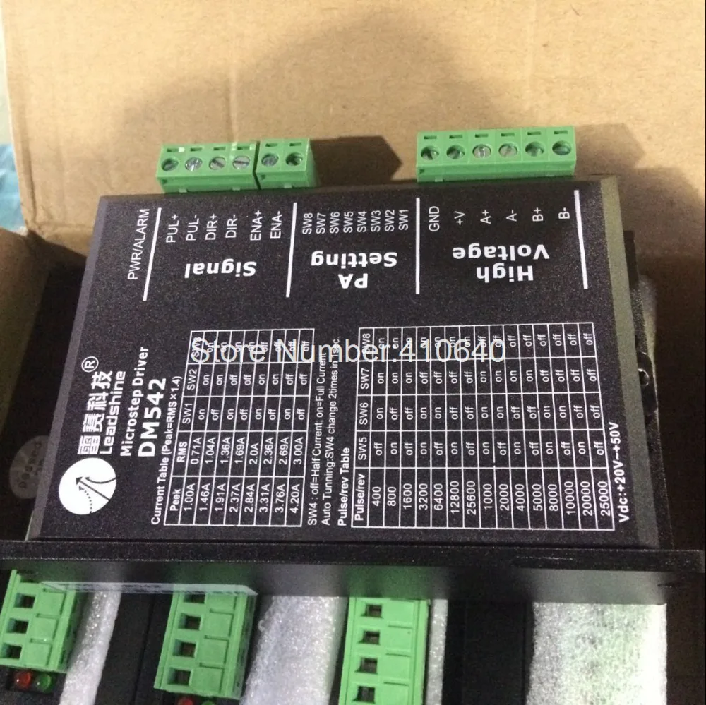 Подлинный шаговый двигатель Leadshine 57HS21A 8 мм вал 5A 2 1 Н. М и цифровой привод DSP DM542