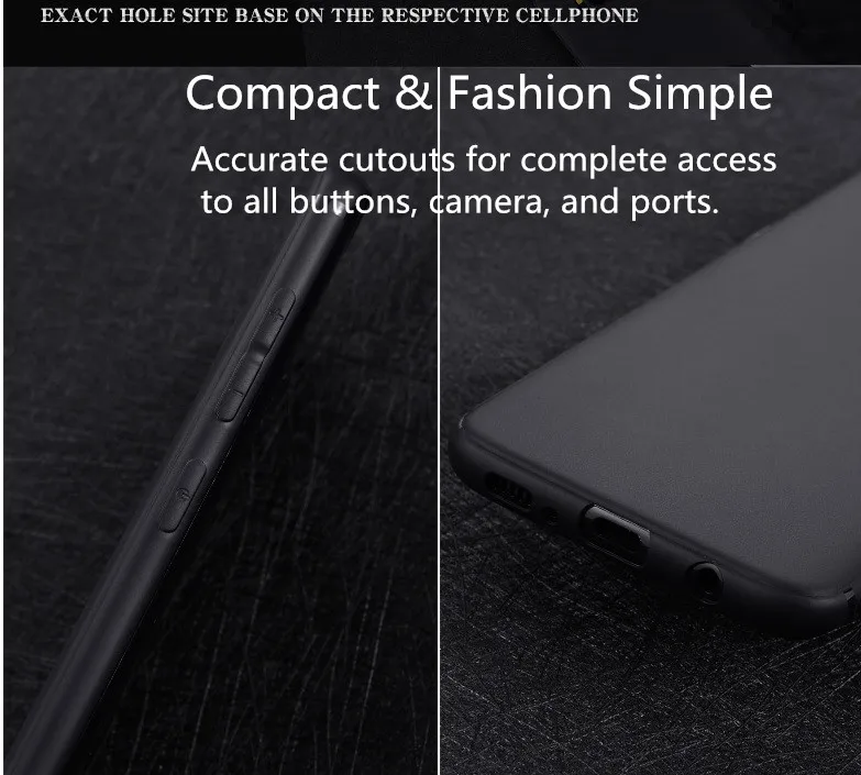 100PCS Black Matte TPU Phone Case for Samsung