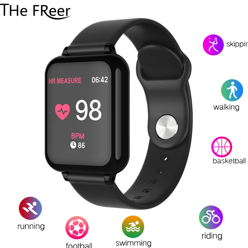 

B57 Women Men Smart watches Waterproof Sports For IOS phone Smart watch Heart Rate Monitor Blood Pressure Smartwatch For kid