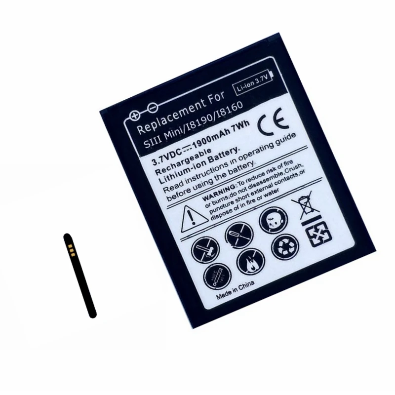

EB-L1M7FLU Internal for Samsung Galaxy S3 Mini S3Mini i8190 S7568 i8190N i739Rechargeable Battery Accumulator Bateria EB425161LU