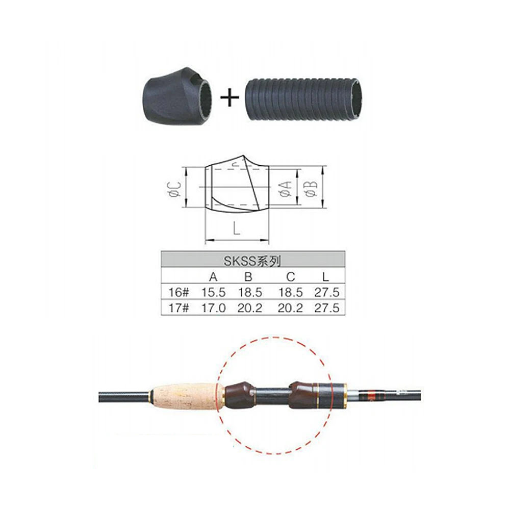 NooNRoo SKSS+ гайка+ набор size16 яркий черный цвет DIY катушка ремонт сиденья рыболовные стержневые компоненты 2 шт