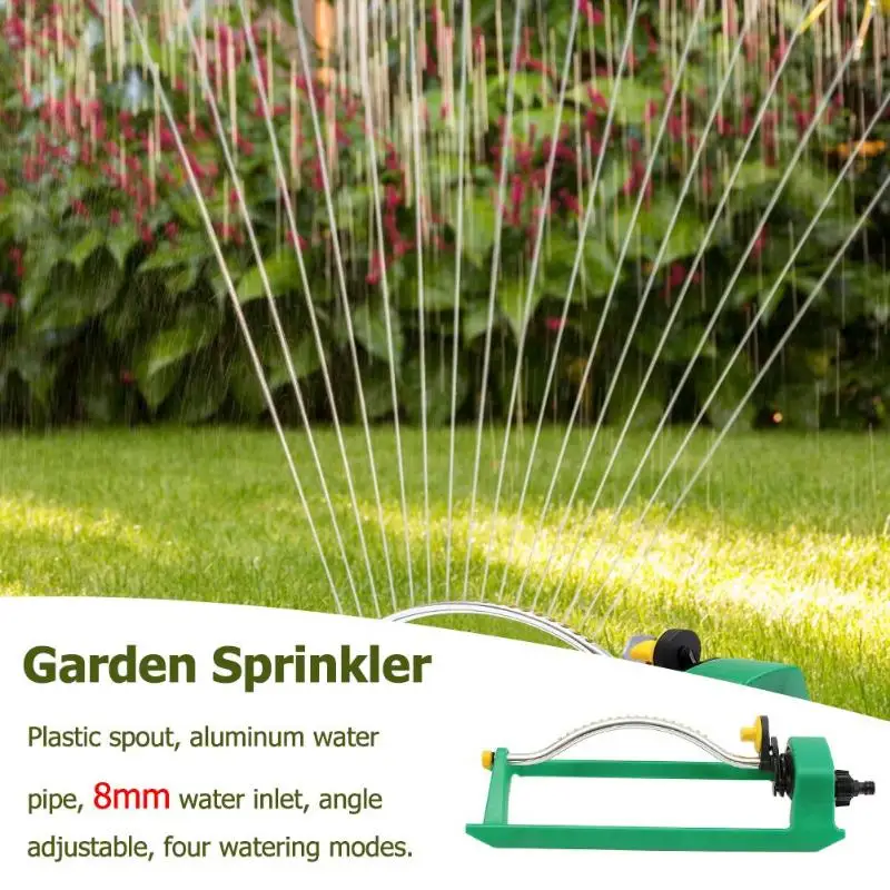 

18 Holes Garden Sprinklers Sprayer Swing Plastic Aluminum Tube Lawn Sprinkler Garden Lawn Forestry Irrigation Watering Tools