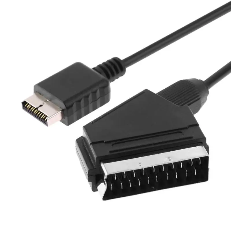 1,8 м/6 футов RGB SCART провод кабель ТВ AV для sony Playstation PS2 PS3 игровые консоли для PS2/PS3 RGB Scart голова с AV сиденьем