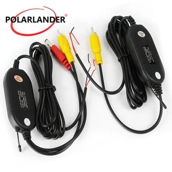 

nice 2.4G Wireless Color RCA Video Transmitter and Receiver Kits Unit For Vehicle Car Rearview Monitor DVD to Reverse Camera