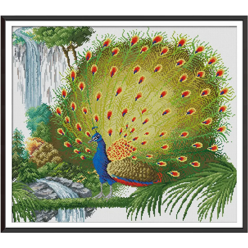 

Diamond Embroidery Full Display Diamond Mosaic peacocks Animal Diamond Painting Chinese Cross Stitch Home Decor For Babyroom