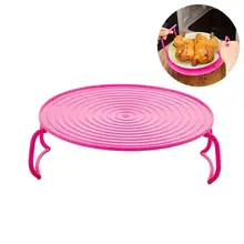 Многофункциональная Складная полка для микроволновой печи, многослойный лоток для посуды, полка поднос, кухонный горшок, подставка для хранения на холодильник