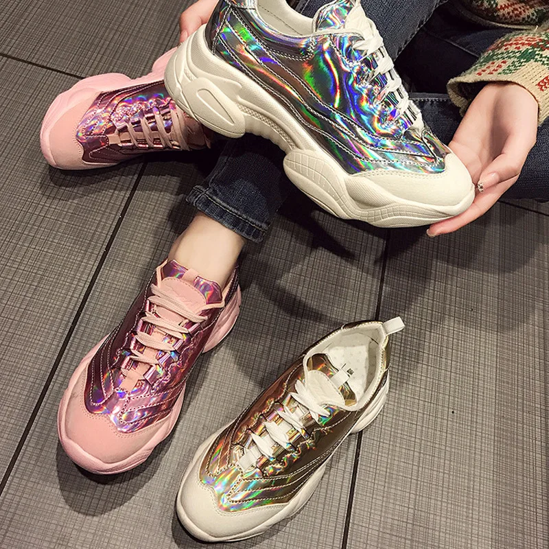 

RY-RELAA ladies sneakers fashion colorful platform shoes men's shoes flat shoes spring and summer new ladies casual shoes
