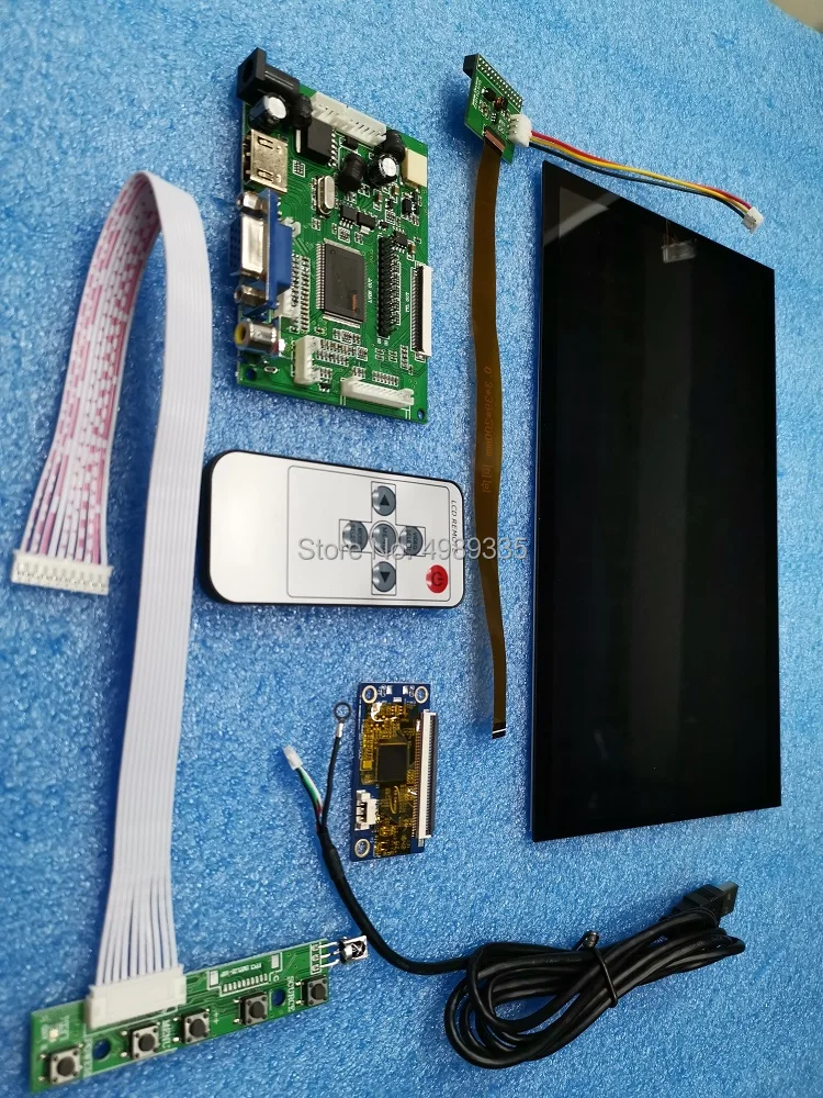 10 дюймовый игровой модуль для мониторинга автомобиля HDMI VGA AV1 AV2 4 источника